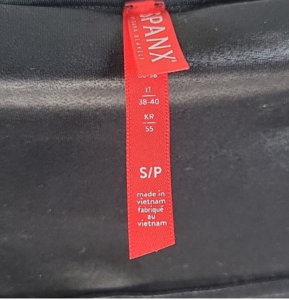 SPANX FAUX LEATHER high Waist Leggins Size S - Picture 7 of 8